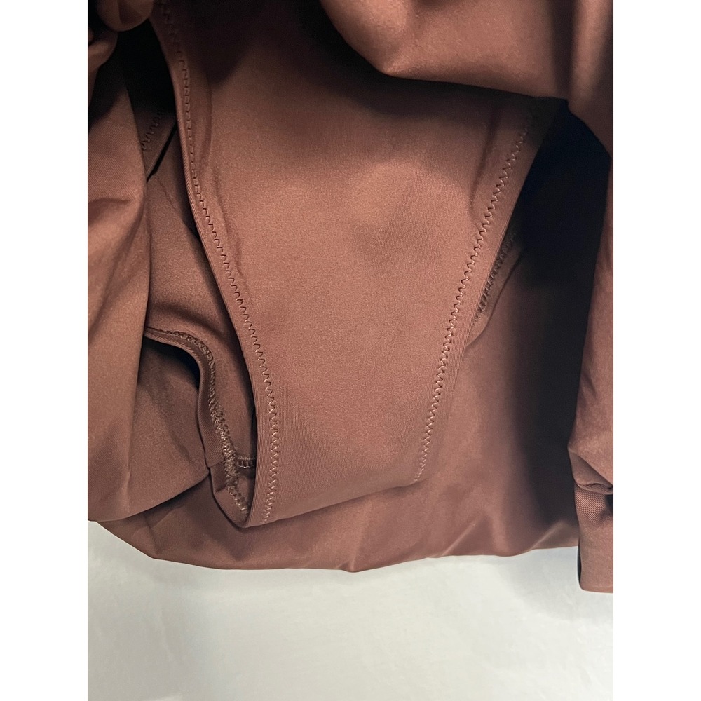 NWT Skims Sculpting Swim Ruched One Piece Bathing Suit Plus Sz 3X Cocoa Brown - Picture 8 of 11